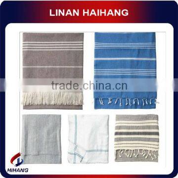 China Manufacturer OEM Colorful Cotton Hamman Soft Thin Beach Towel photo-2