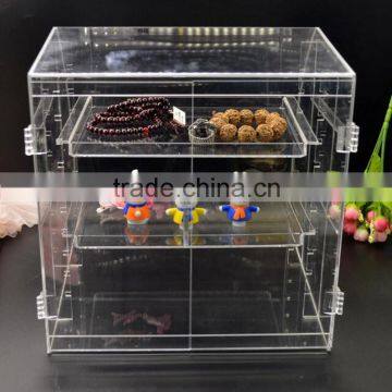 100%virgin material portable good lucid acrylic storage box factory price