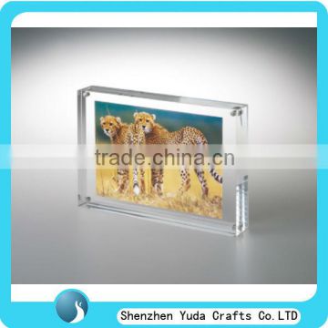 custom sexy clear acrylic magnetic photo frame acrylic waterproof picture frame acrylic picture photo frame with magnet