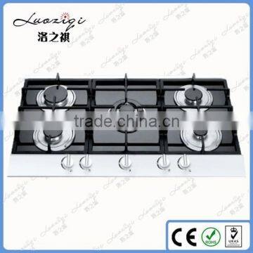 Five burners cheap cooking glass gas stove