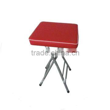 PU padded Stool in folding style