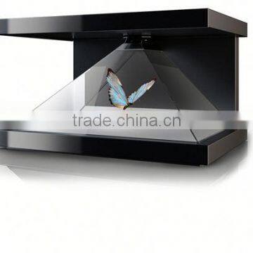 Indoor 3d holographic display pyramid 3d pyramid hologram