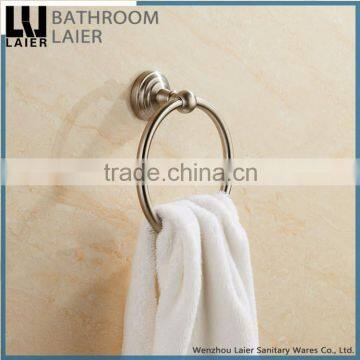 15132 new design stainless steel 304 brush nickel bathroom accessory towel ring