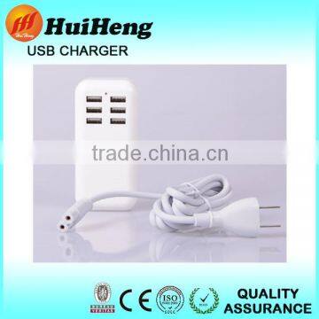 Top sale 6 port usb desktop wall charger usb multi charger