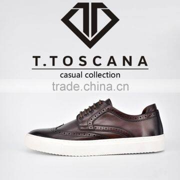 Cheap Leather Shoes Men Sport Casual With High Heel photo-2