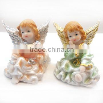 polyresin Thinking angel,Polyresin thinking baby girl angel cute little baby girl angel for gift or decoration