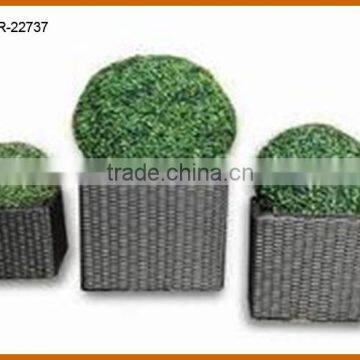 Simple Style Rattan Plant Pot Flower Pot For Outdoor Indoor