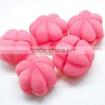 2015 Newest tomato shaped sponge ball curler,OEM/ODM accepted