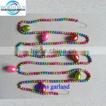 Colorful bulbs & beads decorated garland for Easter decoration wholesale