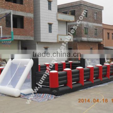 cheap football field,PVC human foosball,commercial inflatable soccer pitch for babyfoot