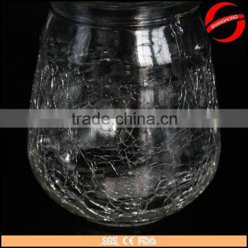 Factory Wholesale High Quality Crack Effect Glass Candle Jar for Decoration photo-4