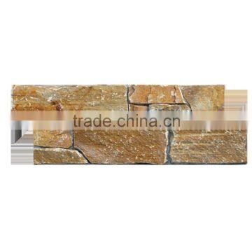 Popular gold slate walls decorative natural stone veneer