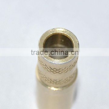 Stainless steel yellow Zinc plated turning parts Salt spray test can be up to 240 hours