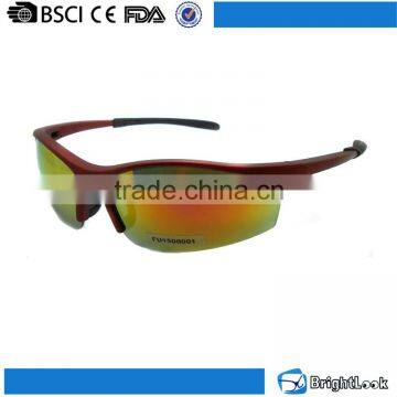 Latest trendy popular design fancy plastic uv400 basketball outdoor sport volleyball spectacles frame sun glasses