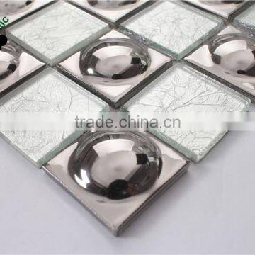 SMG04 Living Room Decoration Mosaic Hand Painted Sliver Mosaic Ceramic Wall Tile photo-5