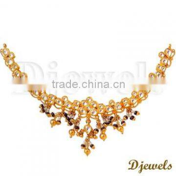 22K Gold Kundan Necklaces, Traditional Kundan Necklaces, Kundan Jewelry