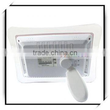 China High Quality Wide Figure Screen Butterfly Shaped 7 Inch Digital Photo Frame White photo-3