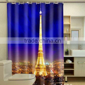 Full Printed Eiffel Shower Curtain photo-2