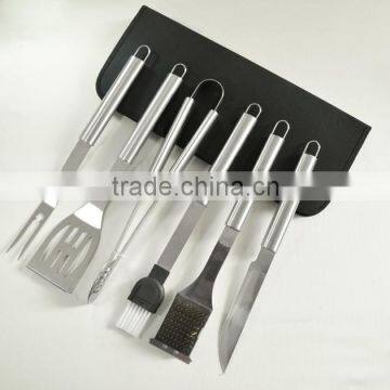 6pcs stainless steel BBQ tools carry bag set outdoor BBQ SET hot sale bbq set