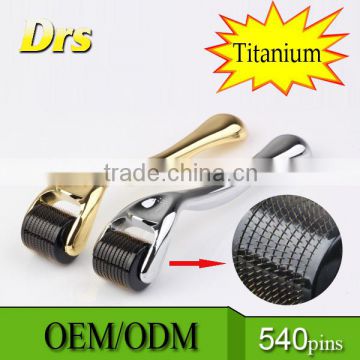 DRS 540 needles titanium gold coated derma roller massager skin roller with CE