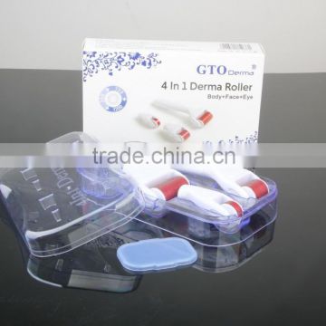 2015 GTO Newest 4 in 1 Derma Roller 1200+720+300 needle kit micro needle roller medical CE approved