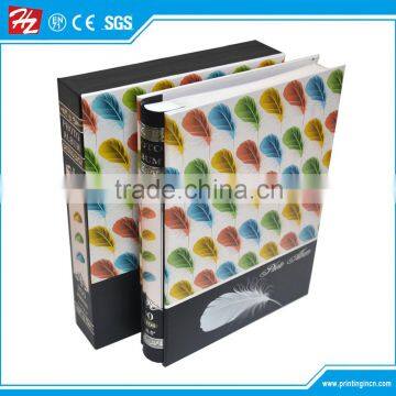 Adhesive paper book type brochure/photo album