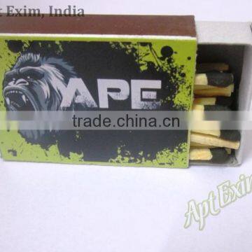 Colored Head Customized Safety Matches Boxes with 40sticks