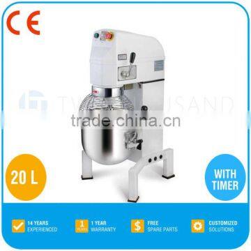 Dough Mixer Machine - 20 Liters, With Timer, With Guard, CE, Belt Transmission, B20K