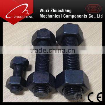 alloy steel high strength black ptfe a193 b7 bolts and 2h nuts