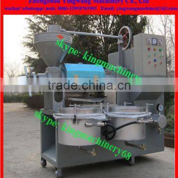 screw oil materials extruding oil machine with vacuum filter