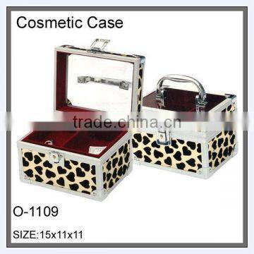 heart printed normal key filled cosmetic cases