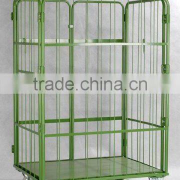 Powder coated logistic trolley/roll cart