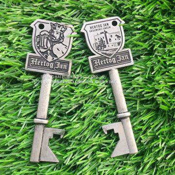 BSCI factory zinc alloy bottle opener  vintage key bottle opener