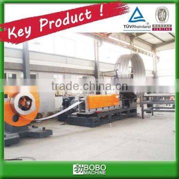 Spiral corrugated steel culvert tube making machine