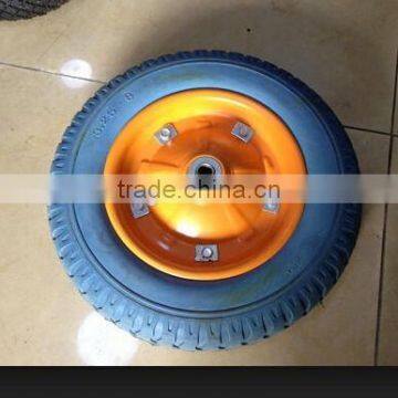 factory of Pu foam wheelbarrow wheels 3.00-8 13x3