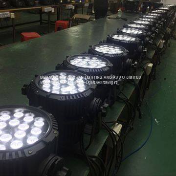 China Cheap Waterproof Outdoor Led Par Cans 18pcs 10w Mini 4In1 Dj Stage Light photo-5