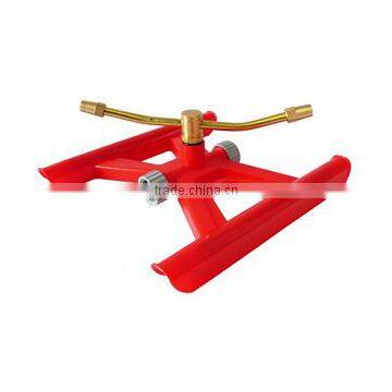 Rotary Brass 2-Arm Sprinkler With Base For Lawn photo-6