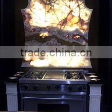 Handemade Good Price LIGHT LIGHT GREEN ONYX COUNTERTOPS photo-2