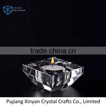 Most Popular Attractive Style Elegant Clear Crystal Candle Holder for Sale