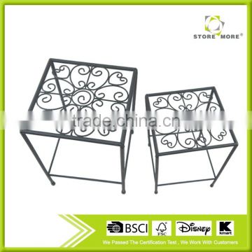 2Sets Decorative Metal Plant Stand Planter Holder Multi Planter Flower Pot Racks