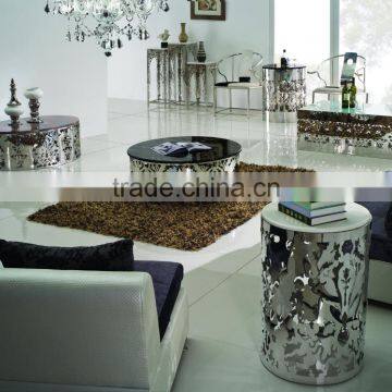 Hollow Out Stainless Steel Tea Table Coffee Table C191 photo-2