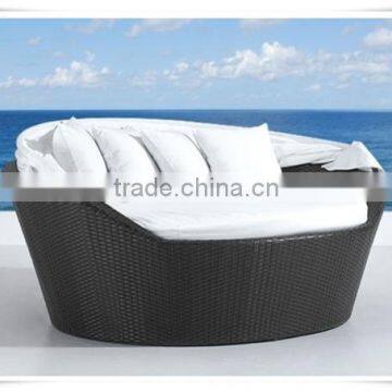 Outdoor Cheap Wicker Garden Canopy Loveseat Furniture photo-5