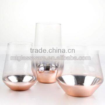 2016 HOT SALE COPPER CHARGER STEMLESS WINE GLASS Drinking Water Glass photo-2