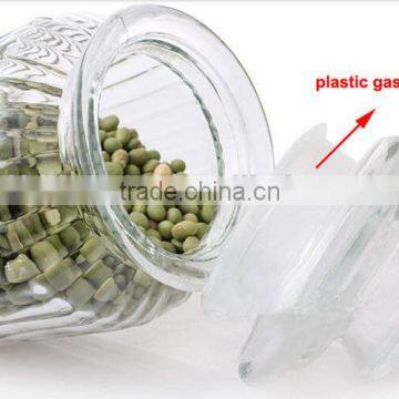 ZIBO Square Clear Glass Wholesale Apothecary Jars With Glass Lids photo-2