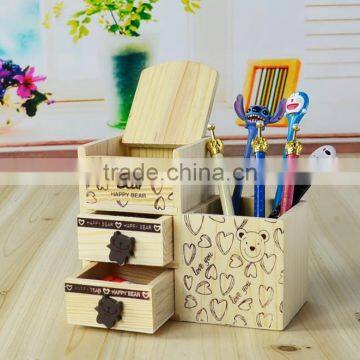 Children's Prize Gift Wooden Pen Container photo-3