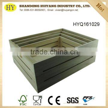 Custom Cheap Slate Wooden Fruit Crate for Sale photo-3