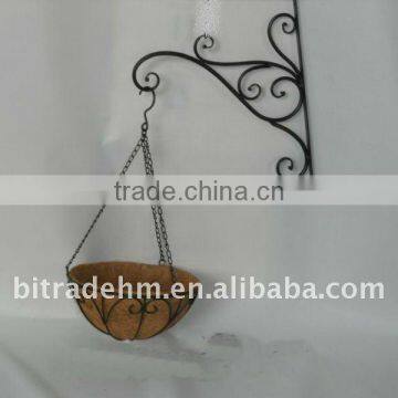 Metal With Coconutfibre Plant Holder