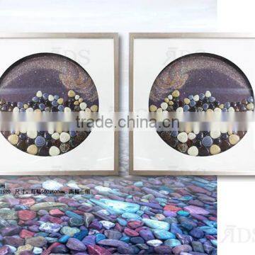 Framed Handmade Top Loading Shadow Box Purple Dream Wall Decor photo-2