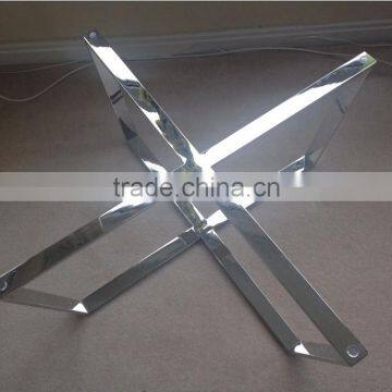 Top Quality Furniture Parts Stainless Steel Chrome Finished Metal Table Base FF-069 photo-2