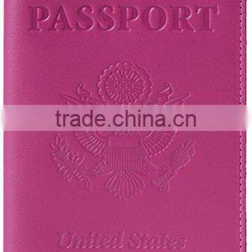 LOW Price High Quality Men Black Custom Genuine Leather Passport Holder COVER photo-3